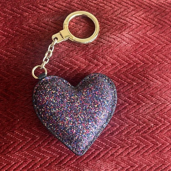 Kate Spade heart keychain sparkle - Picture 1 of 6